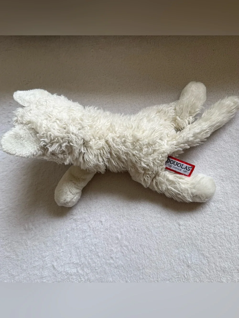 Vintage Douglas Arctic Fox Plush White Cuddle Toy Stuffed Animal 9” Soft Floppy